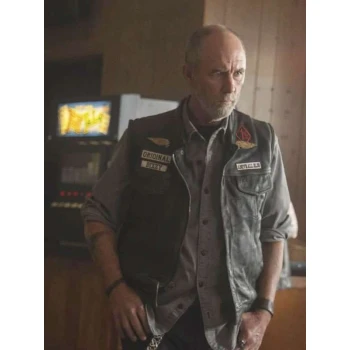 Jamie McShane Task Black Leather Vest