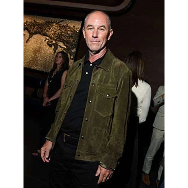 Jamie McShane Task Green Suede Leather Jacket