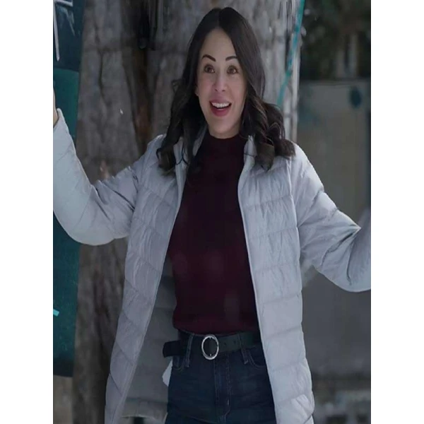 Janel Parrish Christmas on Duty Puffer Jacket