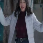 Janel Parrish Christmas on Duty Puffer Jacket