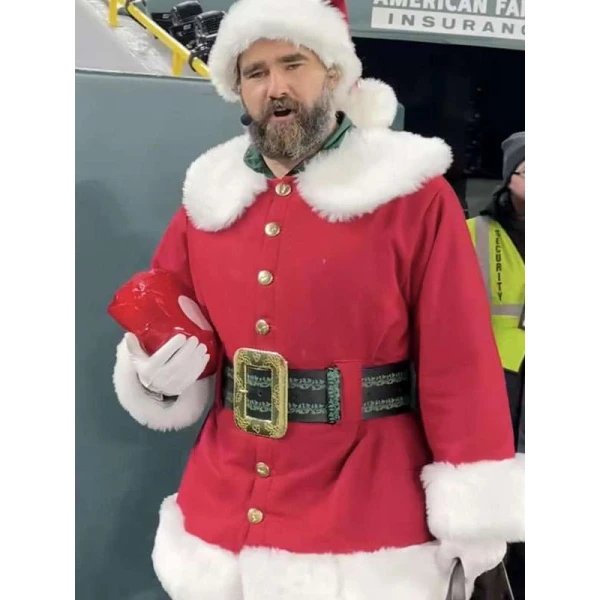 Jason Kelce Santa Claus Coat