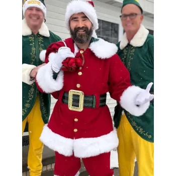 Jason Kelce Santa Claus Coat