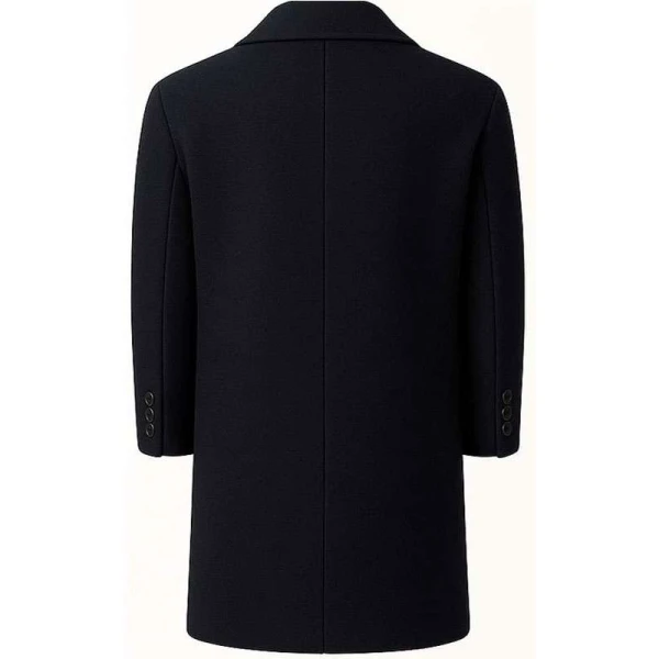 Jason Statham Shelter Black Wool Coat