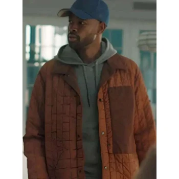 Jay Ellis All Her Fault Brown Quilted Jacket