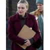Jenny Kaminski All Her Fault Maroon Wool Coat