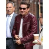 Jeremy Renner The Late Show With Stephen Colbert Leather Jacket