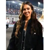 Jessica Alba F1 Qatar Grand Prix 2025 Black Bomber Jacket