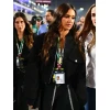 Jessica Alba F1 Qatar Grand Prix 2025 Black Bomber Jacket