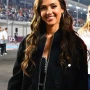 Jessica Alba F1 Qatar Grand Prix 2025 Black Bomber Jacket