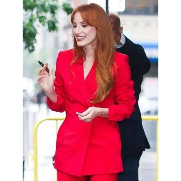 Jessica Chastain Red Blazer