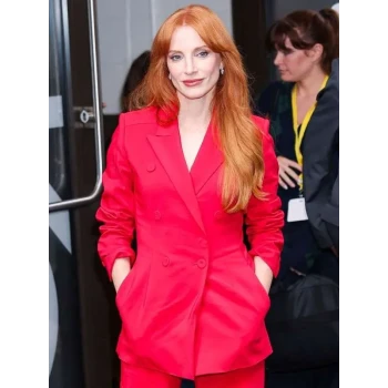 Jessica Chastain Red Blazer
