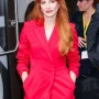 Jessica Chastain Red Blazer
