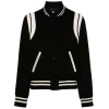 Jessica Taylor Owning Manhattan Black Varsity Jacket
