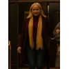 Jessy Schram A Suite Holiday Romance Maroon Wool Coat