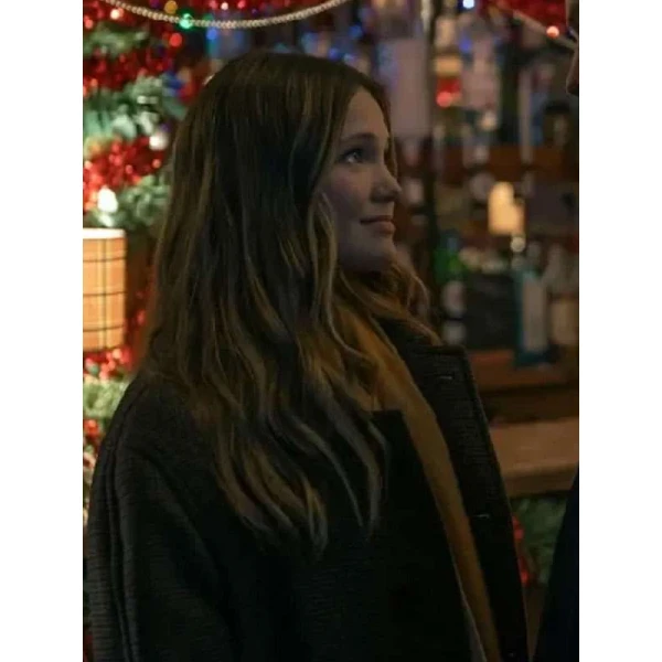 Jingle Bell Heist Olivia Holt Long Coat
