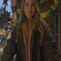 Jingle Bell Heist Olivia Holt Long Coat