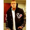 Button jj watt houston texans varsity jacket