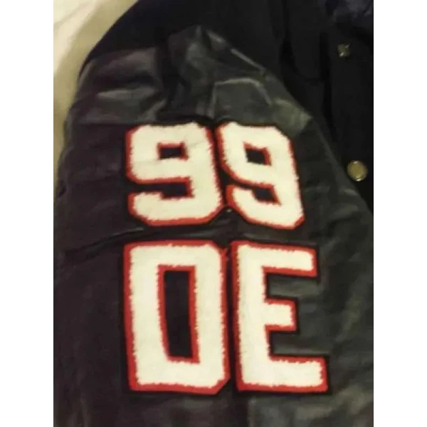 Button jj watt houston texans varsity jacket