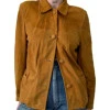 Stylish Brown Suede Jacket Joanne Whalley The Rumour Look
