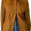 Stylish Brown Suede Jacket Joanne Whalley The Rumour Look