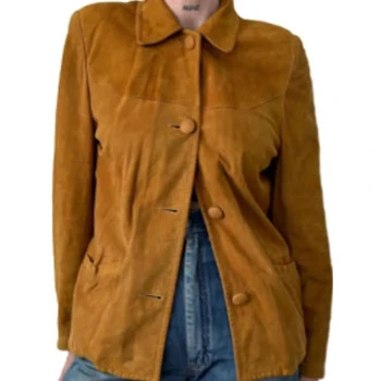 Stylish Brown Suede Jacket Joanne Whalley The Rumour Look Stylish Brown Suede Jacket Joanne Whalley The Rumour Look