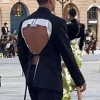 Joe Burrow Fashion Black Backless Party Suit