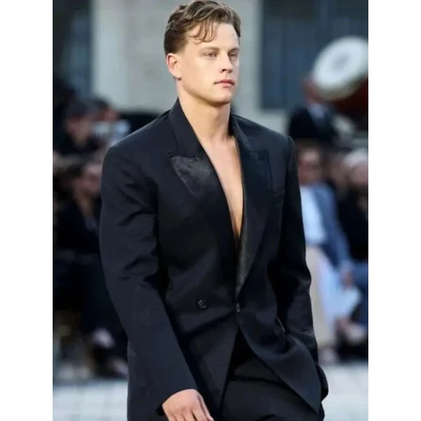 Joe Burrow Fashion Black Backless Party Suit