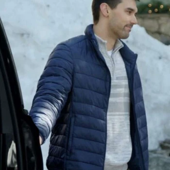 Joey Heyworth Journey to Christmas Blue Puffer Jacket