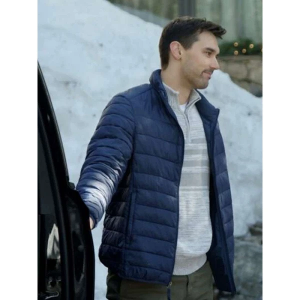 Joey Heyworth Journey to Christmas Blue Puffer Jacket