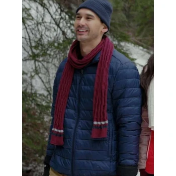 Joey Heyworth Journey to Christmas Blue Puffer Jacket