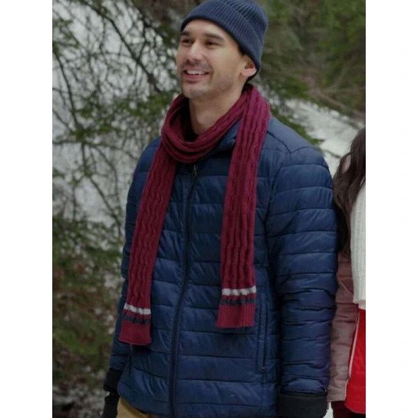 Joey Heyworth Journey to Christmas Blue Puffer Jacket