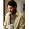 John Magaro The Mastermind Beige Jacket
