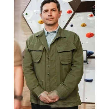 John Solomon On Brand With Jimmy Fallon Green Jacket