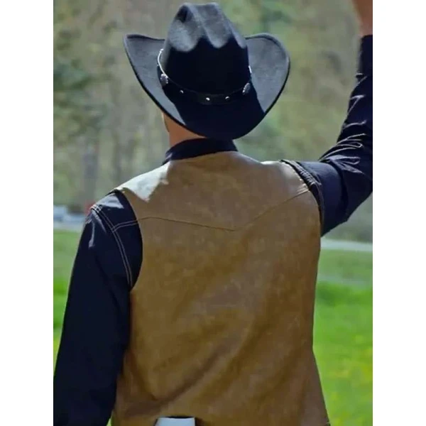 Jonathan Bennett Finding Mr. Christmas S02 Leather Vest