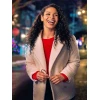 Jordin Sparks Merry Little Mistery White Sherpa Jacket