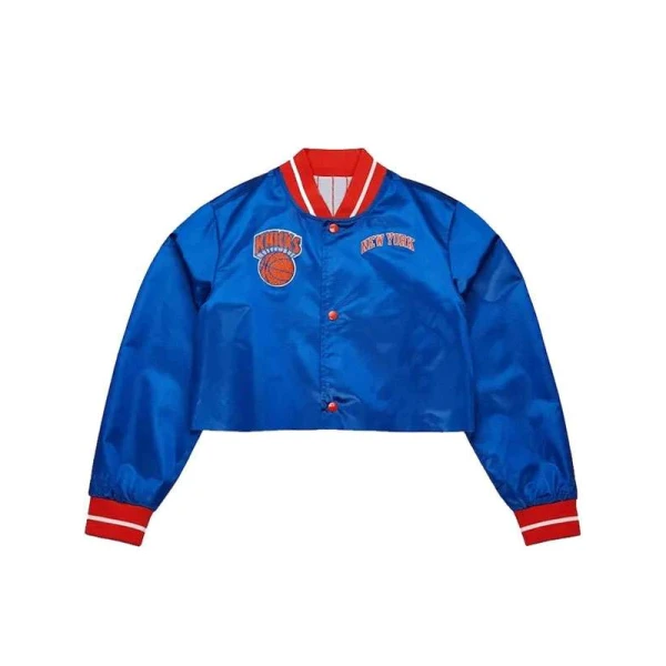 Jordyn Woods Knicks Blue Varsity Jacket