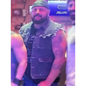 Josh Diogo Peacemaker stylish black Denim Vest