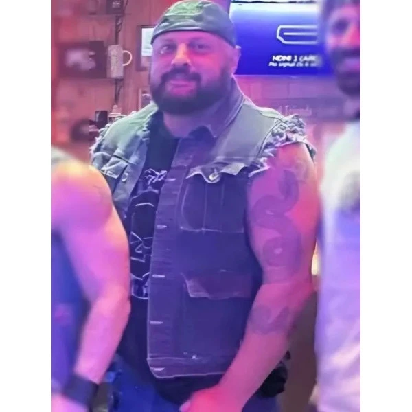 Josh Diogo Peacemaker stylish black Denim Vest