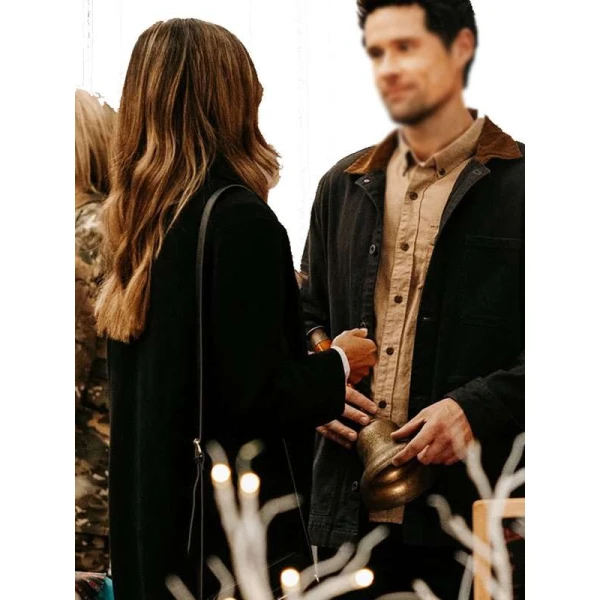 Karen Kingsbury’s the Christmas Ring 2025 Jana Kramer Black Coat