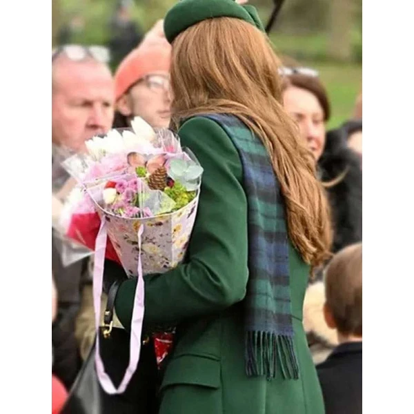 Kate Middleton Green Wool Coat