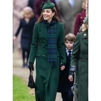 Kate Middleton Green Wool Coat