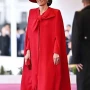 Kate Middleton Horse Guard Parade Red Bow Coat