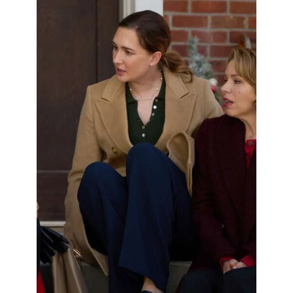 Katherine Barrell The Christmas Baby 2025 Brown Coat