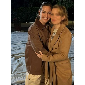 Katherine Barrell The Christmas Baby Brown Jacket