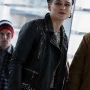 Katy O’Brian The Running Man Black Leather Jacket
