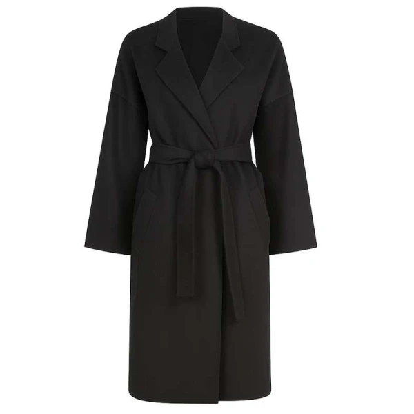 Kendall Jenner NYC SoHo Black Wool Coat