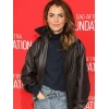 Keri Russell The Diplomat S03 Black Leather Jacket
