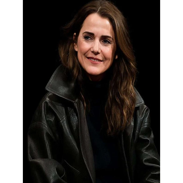 Keri Russell The Diplomat S03 Black Leather Jacket