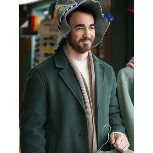 Kevin Jonas A Very Jonas Christmas Movie Green Coat