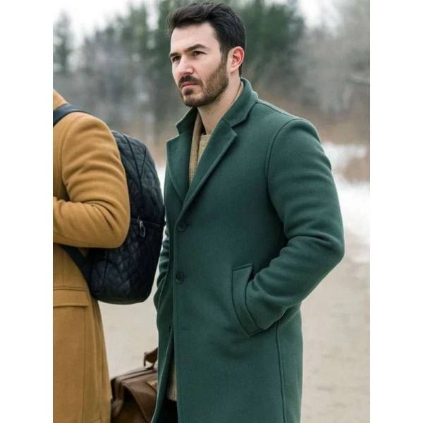 Kevin Jonas A Very Jonas Christmas Movie Green Coat
